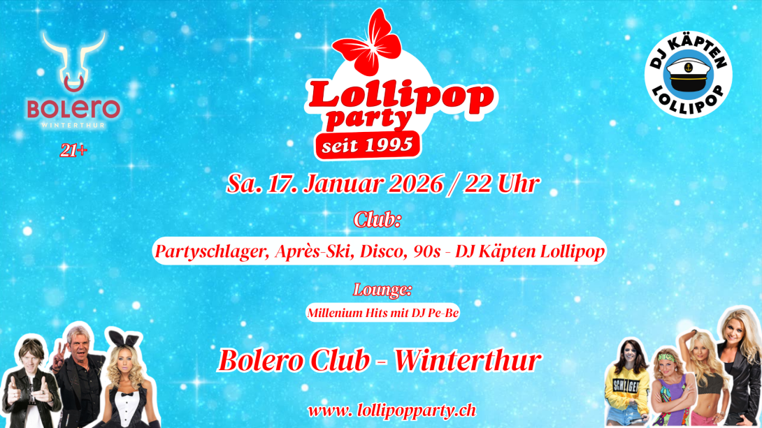 Lollipop Party on Tour im Bolero Winterthur